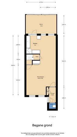 Floorplan - Voorburgstraat 13, 3634 AV Loenersloot